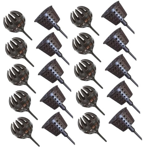 Toyvian 20pièces Boîtes à Engrais Pour Jardin Plastique Avec Couvercle Boîte De Fertilisation Automatique Pour Plantes Accessoires De Jardinage Durables Et Compactes