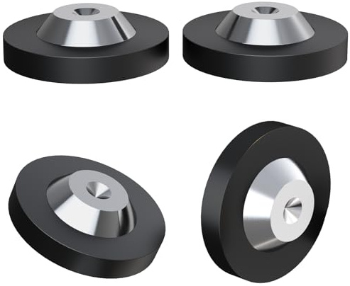 Monosaudio 4 Stück Unterlegscheibe für Spikes 39×13mm High End Lautsprecherständer, Geräte Füße, Isolationspolster, Stoßdämpfer Unterlagen für Verstärker Subwoofer DAC Plattenspieler