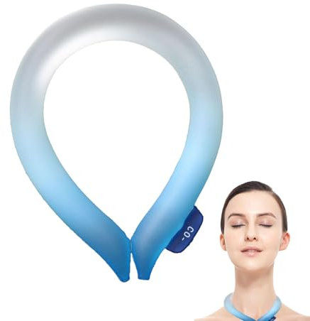 Neck Cooler Ring, Portable Summer Cooling Band, Wearable Hands- Ice Neck Wrap, Reusable Freeze Ring Design, Comfortable Fit, Perfect for Outdoor Workers, Sports, Indoor Use, Hot Weather