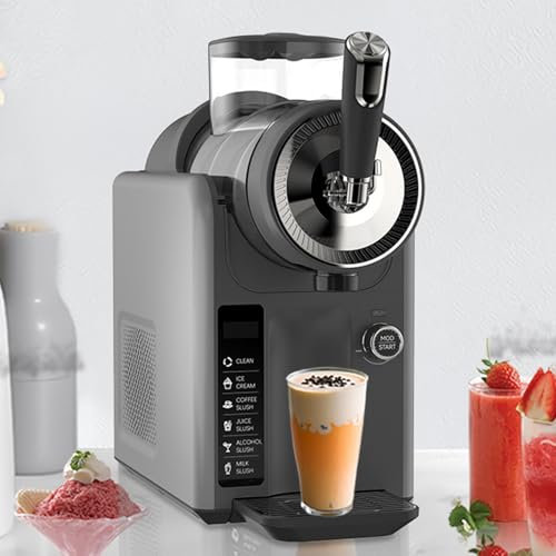 Máquina de Granizados, granizadora profesional de 15 min para el hogar, máquina para hacer bebidas congeladas sin hielo, 5 programas preestablecidos, limpieza automática, para margaritas, frappés
