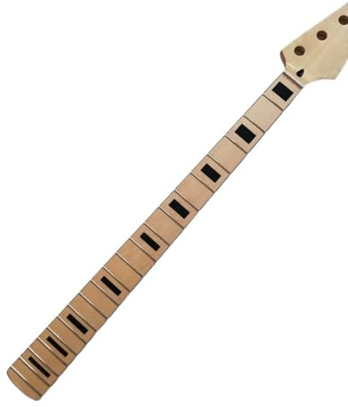 Glanzahorn-P-Bassgitarren-Halsteile, 20 Bünde, 86,4 cm Ahorn-Griffbrett-Block-Inlay