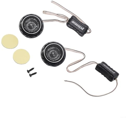 Niceminiwall Coppia di 140 W Super High Frequency Car Audio Dome Tweeter con Crossover integrato, potenza nominale 35W, impedenza 4Ω per tutti i sistemi audio auto