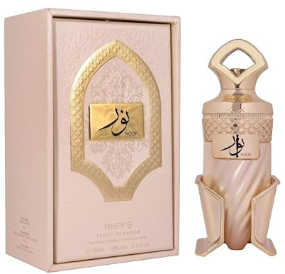Riiffs Noor Parfüm Eau de Parfum 100 ml Damen I Süß Gourmand Duft mit Karamell & Vanille I Cremig warm blumig Moschus Parfum I Arabischer Duft langanhaltend I Edles Geschenk orientalischer Damenduft