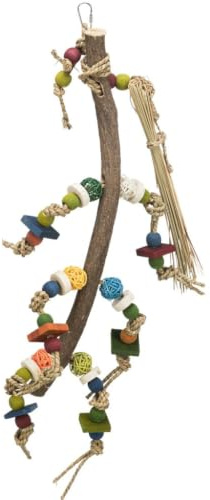 Naturspielzeug, Rindenholz/Rattan/Seegras/Holz, 56 cm, bunt