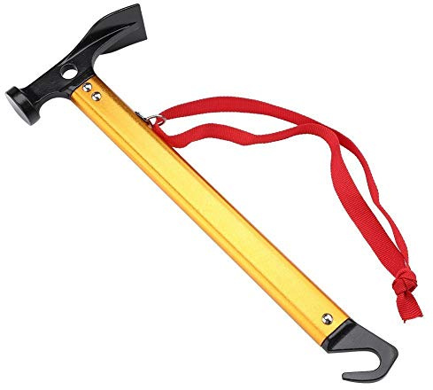 Maillet Marteau Pour Piquet De Tente Extracteur Outil Multifonctionnel Accessoire Tente Pour Camping Randonnée ( Couleur : Or )