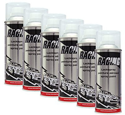 6X KWASNY 288 017 Auto-K Racing 2-Schicht-Klarlack Glänzend Versiegelung 400ml