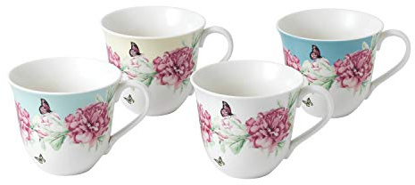 Royal Albert Miranda Kerr Everyday 40033975 Mugs 350ml Mixed Set of 4, Multi, Porcelain