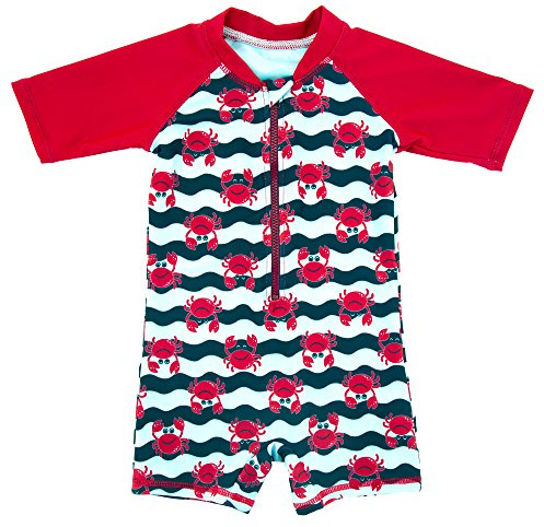ThreeH Traje de baño de una Pieza para niños Traje de baño de protección Solar con Cierre BM06