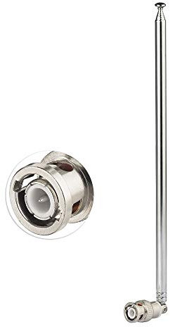 Bingfu HF VHF UHF CB Antenna BNC Maschio Telescopica 7-Sezioni 115 cm per CB Radio, Radioamatori, Scanner Mobile, Trasmettitore FM, Microfono Wireless