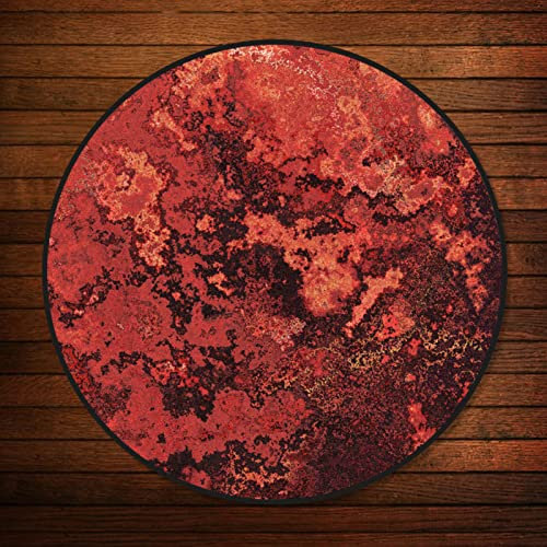 QQDD Drum-Teppich Runde Schlagzeugteppich Schallschutz Teppich rutschfeste Teppiche Trommel für E Drum Schlagzeug Elektronisch Snare Teppich Snare Drum Musikinstrumente Drum Matte (100CM - 160CM)