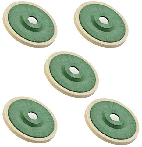 5 Pz Lana Lucidatura Pastiglie Angolo Grinder Ruota Feltro Disco Lucidante Testa Rettifica Lucidatura Ruota Lucidatura Pad 125mm
