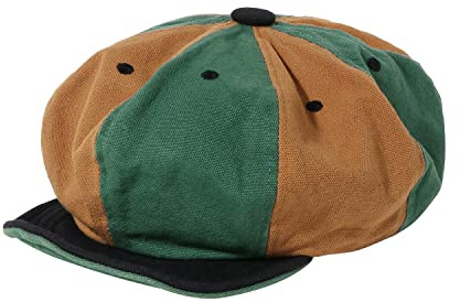 CLAPE Schiebermütze Herren Damen Washed Cotton 8 Panel Baskenmütze | Faltbar,Short Brim,Vintage Newsboy Cap,Gatsby Ivy Cap für Alltag,Freizeit,Reisen