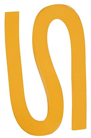 PATIKIL Quilling Strisce Carta 120pz 1/8(3mm) 54cm Origami Carta Quilling Striscia per Arte Fai-da-Te Mano Artigianato Natale Oro Giallo