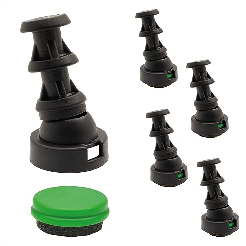 Wagner QuickClick® Stolsglidare, filtglidare, set om 4 ledglidare, för insättning i runda rör, ultrasoft glidmedel, Ø 20 mm, innerdiameter 13 mm/utsida Ø 16 mm – Tillverkad i DE – 1578800