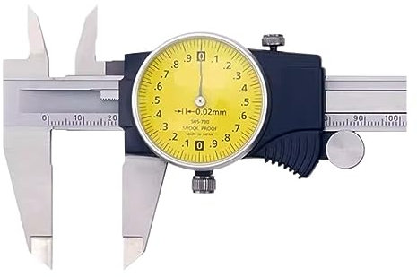 FUNTLY Uhren-messschieber Messschieber 0–150 mm/0,01 505–732 Edelstahl Messschieber Mikrometer Messwerkzeuge Messinstrument (Color : 0-150MM 505-730)