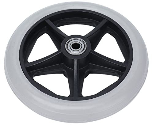 6-Zoll-5-Loch-Vollrad PU-Rollstuhl-Rollator-Laufradnabe Ersatz 608ZZ-Metalllager für Rollstühle, Rollatoren, Gehhilfen Usw