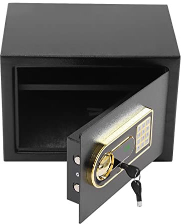 22l Safe Tresor Kohlenstoffstahl Spardose Mit Feuerfester Dokumententasche Und 2* SchlüSsel Wandtresor MöBeltresor FüR Schmuck Bargeld Medikamente