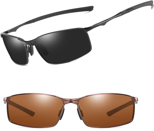 AORON Polarisierte Sonnenbrille Herren Outdoor Sportarten Schutz Brille UV-Schutz Fahrbrille