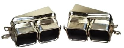 UOEMCRTB Auto Styling Schalldämpfer Endrohr Für 7 Serie F01 F02 F30 F40 Upgrade 760 2008-2015 304 Edelstahl Auspuffrohr 1 Paar