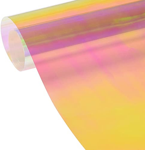 WANGBINGXING TöNungsfolie Auto Red Chamäleon Schillerndenerde klare 18% Fensterfolie for Auto Seiten Fenster Haus Büro Glas Solarfilm Abziehbilder Tönung 3m x 50 cm ScheibentöNungsfolie Auto