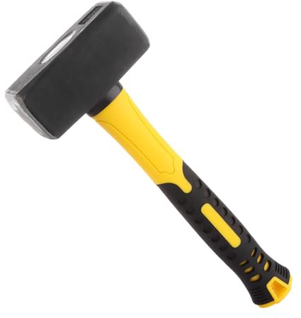 ASelected Club Hammer, 1700 g (3.7 lb) Heavy Duty Mass with Fiberglass Handle, Ground Hammer, Forged and Hardened by Induction