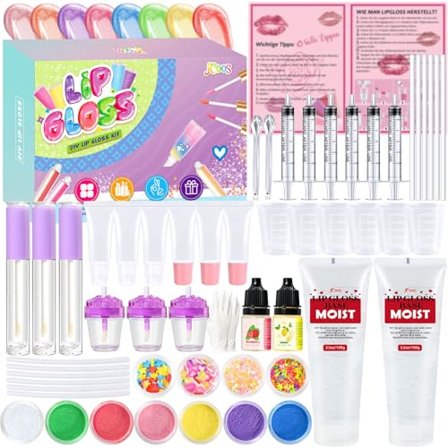 Vezerd Juego de pintalabios para hacer tú mismo, juego de manualidades para adultos, juego de fabricación de pintalabios, juego de brillo de labios para niñas, divertido juego de maquillaje, regalo