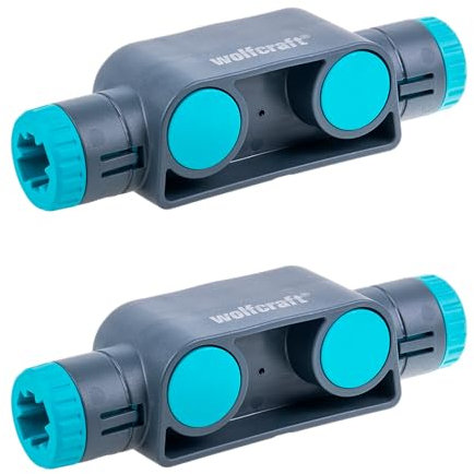 wolfcraft 2 x Einhandzwingen Connector I 8664060 I Zum Verbinden von Einhandzwingen - für große Spannweiten bis zu 200 cm - für EASY/PRO L/PRO ERGO/PRO MAX
