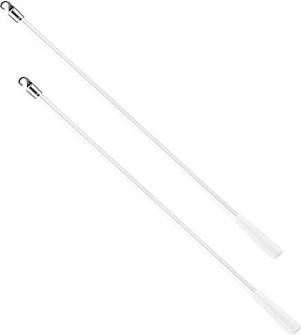 Alipis Jalousie Kippstab 12 Zoll Aus Acryl Mit Haken Ersatz Für Vertikaljalousien Transparenter Fensterrollo Zauberstab Für Büro Und Zuhause