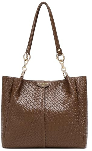 unisoul Handtasche Damen Groß - Shopper Tasche aus PU Leder - Elegante Schultertasche für Büro & Reisen