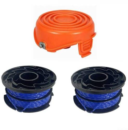 YUETTYY Trimmer Replacement Spool Line and Spool Cover for Black&Decker GL315 GL350 GL650, Auto Spools Replacement (1* Cap+2*Spool)