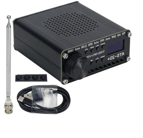Full-band Radio Receiver, Portable AM FM SSB LSB USB All Band Radio Scanner With Antenna 0.96-inch Display 3.6V 800MAh Auto Retention