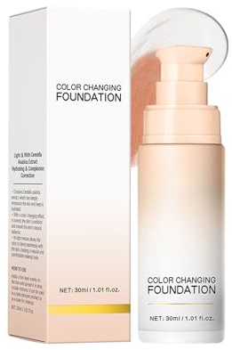 Color Changing Foundationed Liquid Base Makeup Base Concealer All Skin Tone Moisturizing Liquid Foundationed Concealer Moisturizing