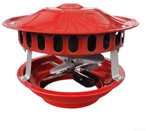 Ventilatore per camino, 100 W, in metallo, per scarico del fumo in stufe a legna, focolari, forni e caldaie, ventilatore silenzioso, adatto per tubi da 12,5 a 17 cm