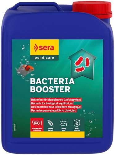 sera Pond Bacteria Booster 5 L | Filterbakterien für Teich & Filter | Teichbakterien für biologisches Gleichgewicht | Geeignet für Wasserwechsel & Teich Neustart | Teichpflege | Gartenteich Zubehör