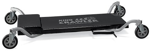 Traxion King Crawler Rollbrett für Automechaniker mit 12,7 cm großen Rollen für jeden Untergrund, schwarz
