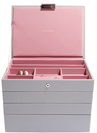 Stackers Grau Rosa Klassisch Schmuckschatulle - 4