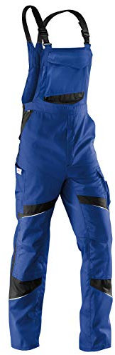 KÜBLER ACTIVIQ Arbeitslatzhose blau, Größe 118, Herren-Arbeitslatzhose aus Mischgewebe, Arbeitslatzhose mit Knieschutztaschen nach EN 14404, leichte Arbeitslatzhose von KÜBLER Workwear