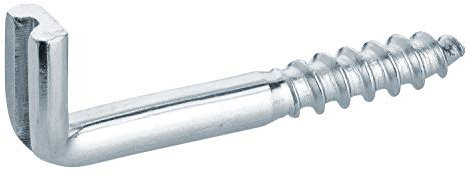 haggiy Schraubhaken gerade mit Schlitz | 25 Stück | Hakenschraube galvanisch verzinkt | Wandhaken | Drehhaken | Hohe Tragkraft | 4,5 x 40 mm