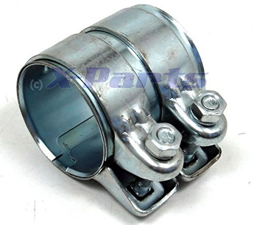 63,5mm Stahl Rohrverbinder Doppelschelle V2A Auspuff 2,5 Schelle STABIL 1010846