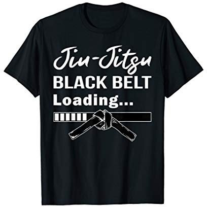 Black Belt Loading Lustiges Brazilian Jiu-Jitsu MMA T-Shirt T-Shirt