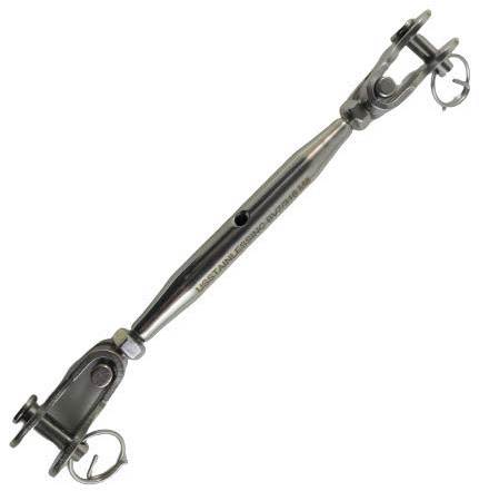 Stainless Steel 316 M6 (1/4) 6mm Turnbuckle Rigging Screw Wide Toggle and Wide Toggle Marine Grade