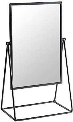 Harbour Housewares Metallic Frame Vanity Mirror - Adjustable Tilt Dressing Table Mirror 22x39cm - Sleek Modern Makeup Mirror for Bedroom, Bathroom or Desk Lightweight Durable Compact Design