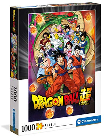 Clementoni 39600 Dragon Ball – Puzzle 1000 Teile, buntes Geschicklichkeitsspiel für die ganze Familie, Erwachsenenpuzzle ab 9 Jahren