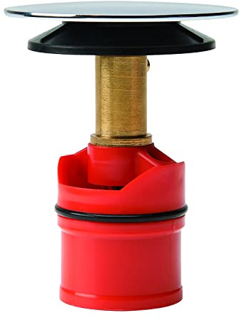 Wirquin 30723128 Dôme pour vidage de lavabo Quick Clac, chromé, Gris | Remplacement dôme, compatible Nano 6.7 Wirquin, installation facile, chromé
