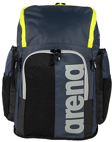 ARENA Spiky III Schwimm Rucksack 45, Freizeit- und Sportrucksack aus Wasserabweisendem Material, Gepolsterte Schulterpartie, Schulrucksack, 45 Liter
