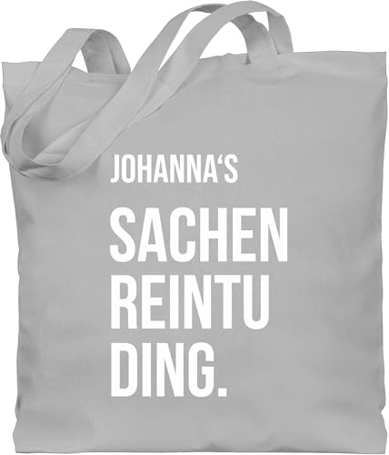 Geschenk mit Namen personalisiert by Shirtracer - Baumwolltasche - Taschen - Damen - Sachenreintuding mit Name personalisiert I Sachen Reintu Ding Name | Stoffbeutel mit Spruch