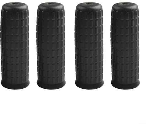 DAZZLEEX 4 manicotti in gomma con foro rotondo, in plastica e gomma, manicotti in gomma antiscivolo in PVC, braccioli per macchine agricole (114 x 16 mm)