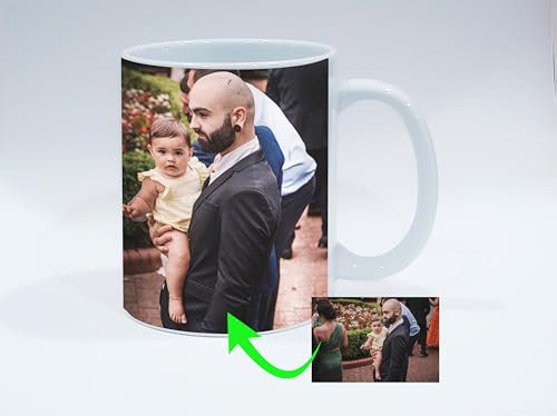 TXIMIS Gift Taza Personalizada con Fotos y Textos. Hasta 3 Fotos y hasta 3 Textos diferentes. Un Regalo Original para Mujer y Hombre. Taza como recuerdo de Cumpleaños, Aniversario y más