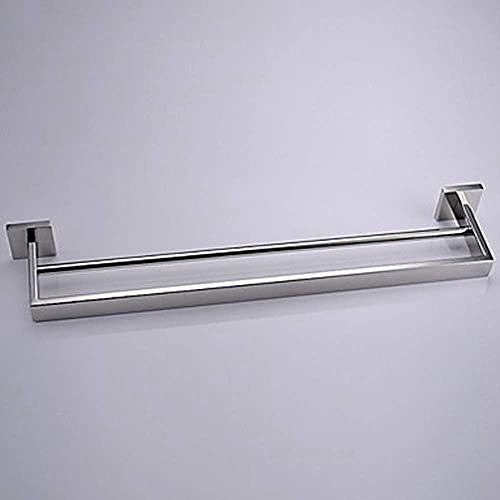 YHJZSM Towel Rack Towel Rack Made of Stainless Steel 1 Pc. Double Locking Bar Wall Hanging Towel Bar Bathroom Towel Rack