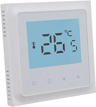 Fußbodenheizungs-Thermostat, Digitales Thermostat-Telefon für App mit Wandhängendem Boiler, Bodenregler, Digitales Telefon, weiß, Kaminventilatoren
